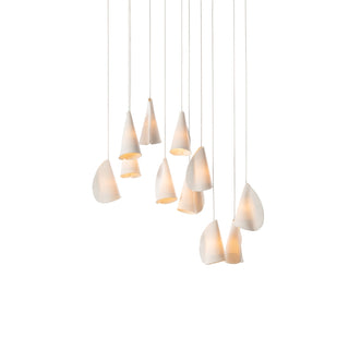 Olshaion Lampe Suspendue Géométrique en Céramique