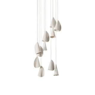 Olshaion Lampe Suspendue Géométrique en Céramique