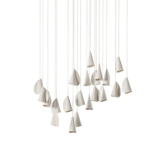 Olshaion Lampe Suspendue Géométrique en Céramique