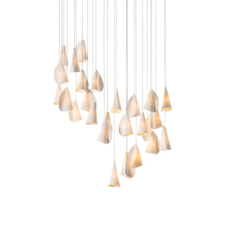 Olshaion Lampe Suspendue Géométrique en Céramique