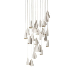 Olshaion Lampe Suspendue Géométrique en Céramique