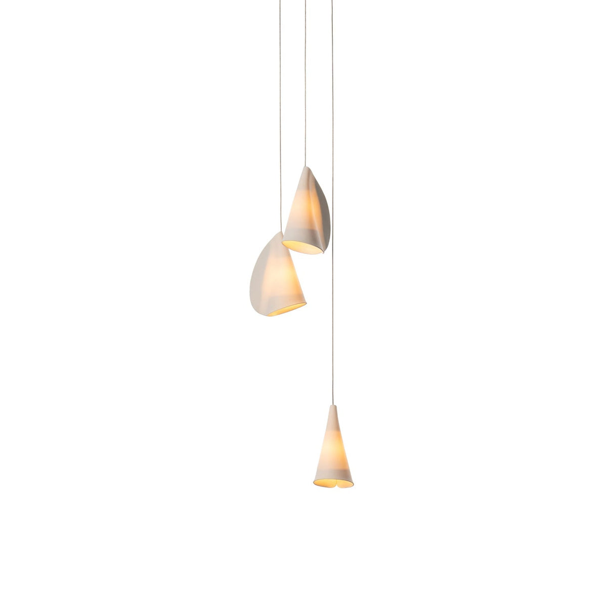 Olshaion Lampe Suspendue Géométrique en Céramique