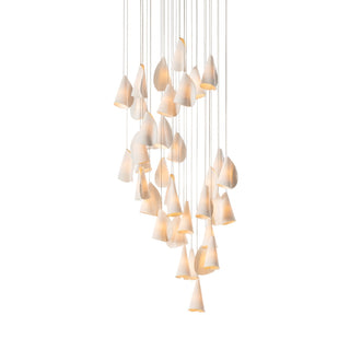 Olshaion Lampe Suspendue Géométrique en Céramique