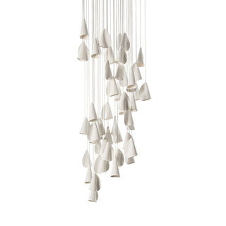 Olshaion Lampe Suspendue Géométrique en Céramique