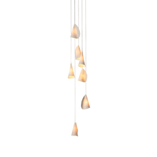 Olshaion Lampe Suspendue Géométrique en Céramique