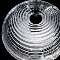 Valentina Suspension Globe Moderne, Verre/Métal, Noir/Or, Chambre