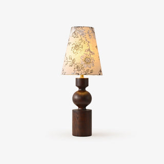 Thorne Vintage Lampe de Table en Bois Noyer