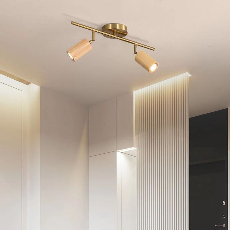 Liora Wooden LED Track Light-Neutral Decor