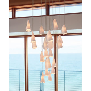 Olshaion Lampe Suspendue Géométrique en Céramique