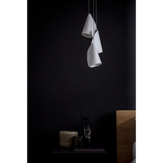 Olshaion Lampe Suspendue Géométrique en Céramique