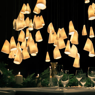 Olshaion Lampe Suspendue Géométrique en Céramique