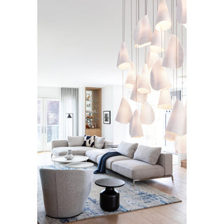 Olshaion Lampe Suspendue Géométrique en Céramique