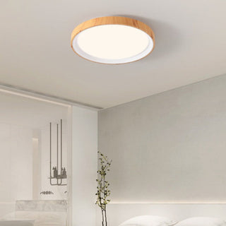 Arisha Moderne LED Plafonnier Blanc Bois Acrylique Salle De Bain