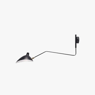 Arisha Simple LED Applique Murale Linéaire Industrielle 1/2 Lumières Métal Noir Salon/Chambre à Coucher