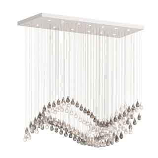 Droplets Sculpture Chandelier-Neutral Decor