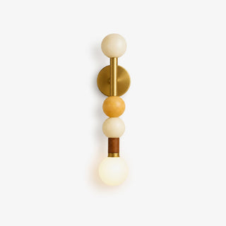 Stacked Sphere Wall Sconce-Neutral Decor