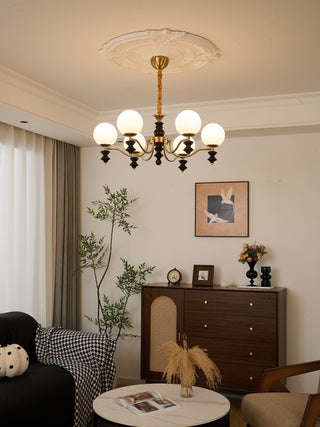 Ordore Lustre en Bois Vintage Traditionnel