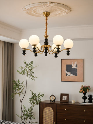 Ordore Lustre en Bois Vintage Traditionnel