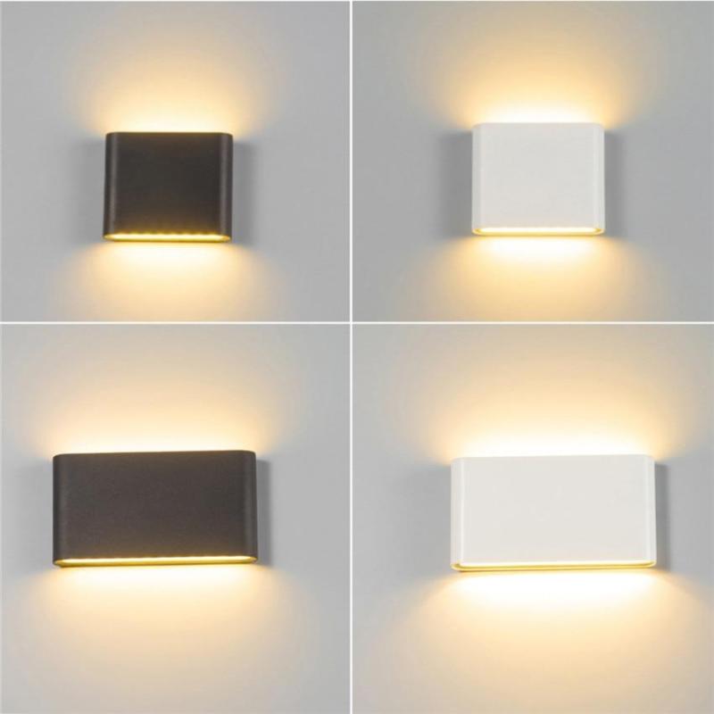 Ray Applique Murale LED Moderne Minimaliste, Noir/Blanc, Cour
