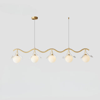Olivia Lustre Luxueux Minimaliste Créatif Feuille Verre Salon
