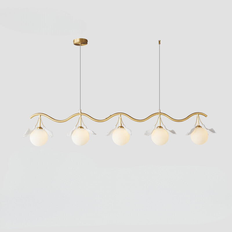 Olivia Lustre Luxueux Minimaliste Créatif Feuille Verre Salon
