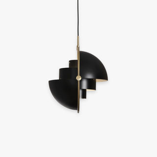 Arisha Luminaires Suspension LED Anneau Rétro Métal Chrome/Or Salon