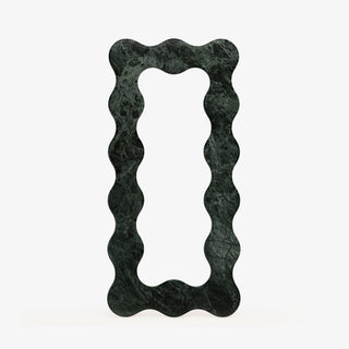 Serpentine Vert Mirror Frame-Neutral Decor