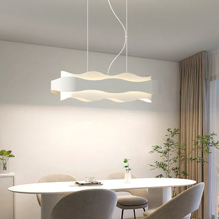 Arisha Suspension Ronde Contemporaine, Métal, Blanc, Chambre à Coucher/Salle à Manger