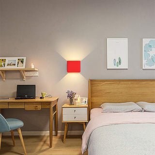 Kioxa Applique Murale Carrée Moderne 5-Couleurs. Chambre-Luire
