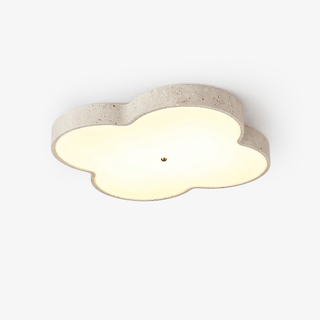 Aethel Cloud Travertine Ceiling Lamp-Neutral Decor