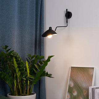Arisha Simple LED Applique Murale Linéaire Industrielle 1/2 Lumières Métal Noir Salon/Chambre à Coucher