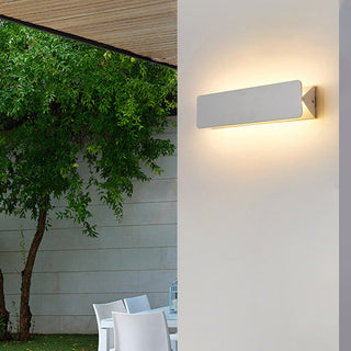 Ray Applique Murale Rectangulaire Moderne, Métal,  Blanc, Jardin
