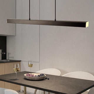 Xorin Suspension Linéaire Moderne Noir/Marron Salon-Luire