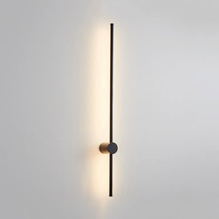 Kirixen Applique Murale Intérieure Minimaliste Linéaire LED. Métal. Noir.-Luire