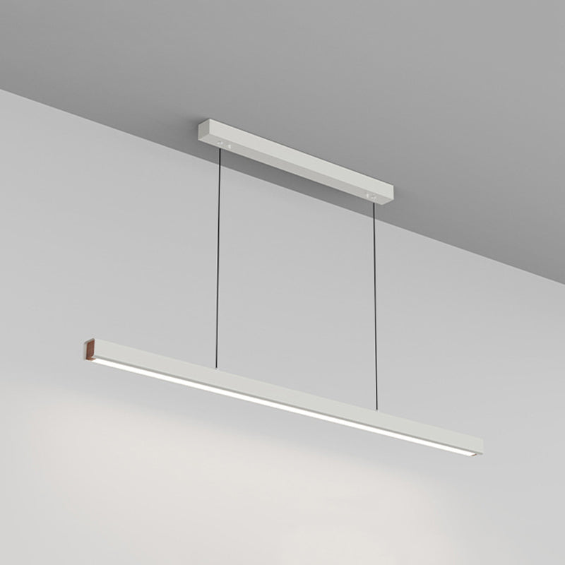 Ray Suspension Linéaire Moderne, Métal, Noir/Blanc, Salon