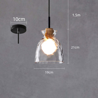 Arisha Suspension Dôme Vintage, Verre, Marron, Salon