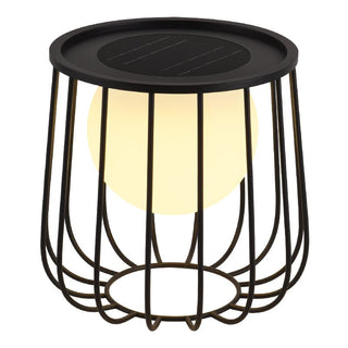 Rowan Cage Solar Lantern Outdoor Lamp-Neutral Decor
