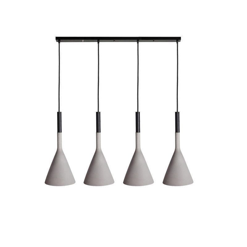 Conical Concrete Pendant Light-Neutral Decor