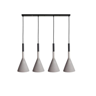 Conical Concrete Pendant Light-Neutral Decor