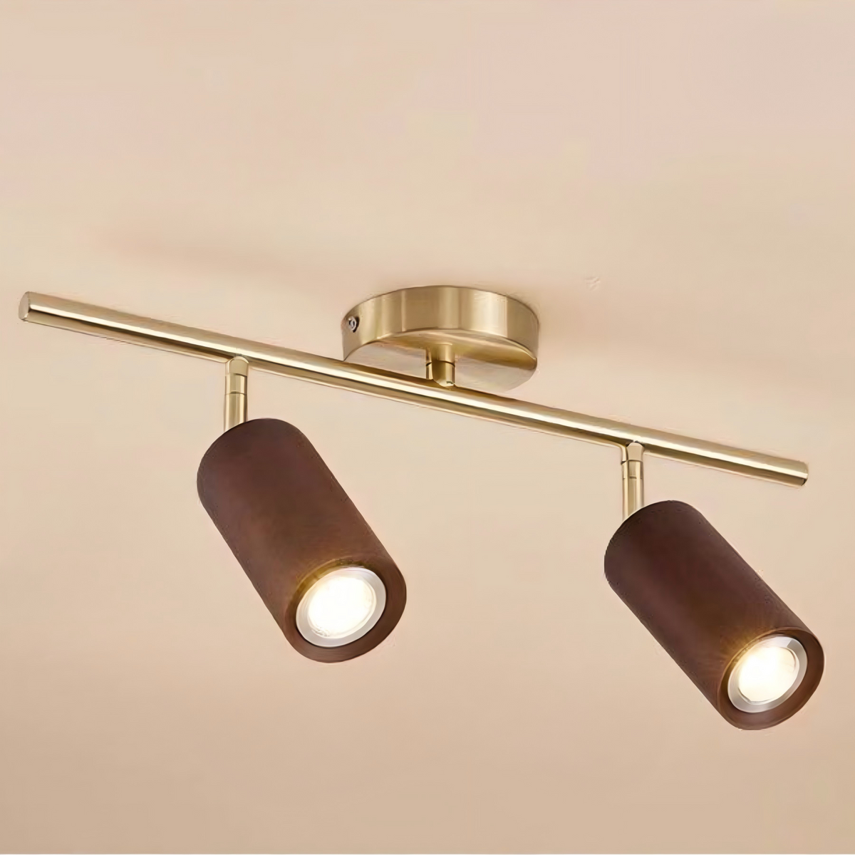 Liora Wooden LED Track Light-Neutral Decor