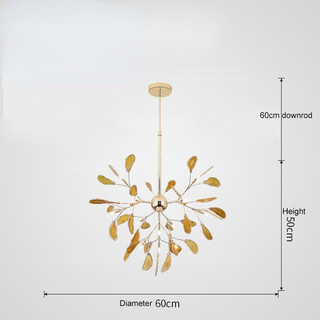 Arisha Lustre Coloré Branche Feuille Design, Salon/Chambre