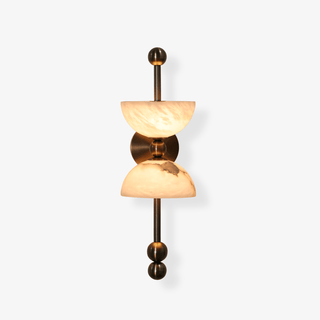 Duo Alabaster Wall Lamp-Neutral Decor