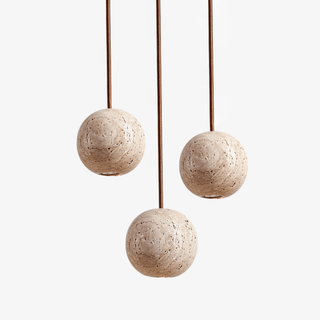 Trio Suspension en Travertin