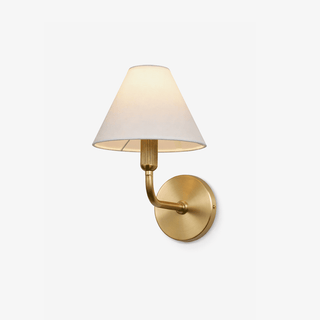 Clara Brass Wall Sconce-Neutral Decor