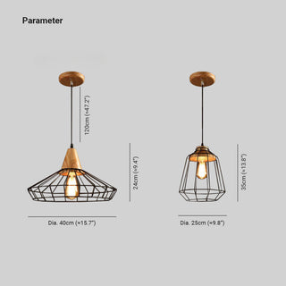 Silva Industriel Minimaliste Suspension Métal Salon