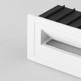 Ray Éclairage Escalier Extérieur Carré Simple, Métal/Acrylique, Noir/Gris/Blanc, Escalier