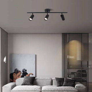 Aim Moderne LED Plafonnier  Noir/Blanc/Or Métal Chambre à coucher