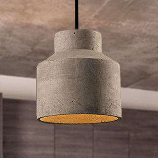 Avi Dôme LED Suspension Gris Fumé Chambre Métal/Ciment Chambre à coucher