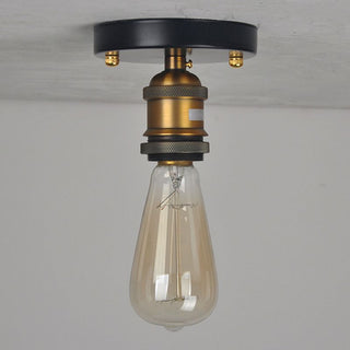 Silva Industriel LED Plafonnier Noir Or Métal Salle à manger