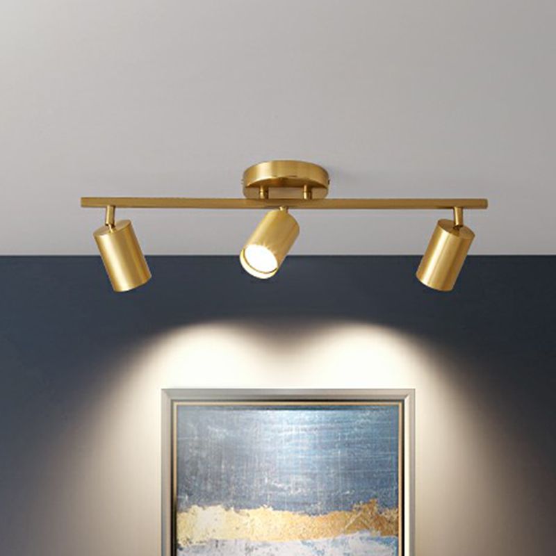 Aim Moderne LED Plafonnier  Noir/Blanc/Or Métal Chambre à coucher